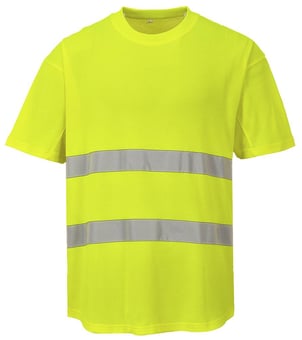 picture of Portwest - Hi-Vis Yellow Mesh T-Shirt - PW-C394YER