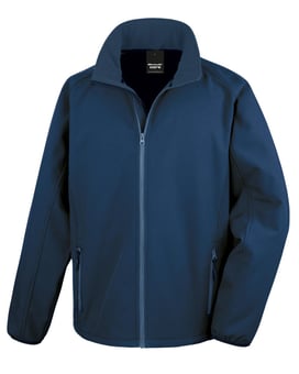 Picture of Result Core Men's Navy/Navy Blue Printable Softshell Jacket - BT-R231M-NAV/NAV