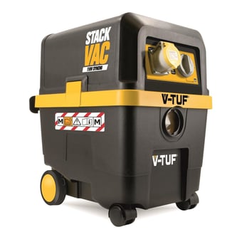 picture of V-TUF STACKVAC- M-Class Dust Extractor with Power Take Off - Lung Safe Vacuum Cleaner - 110V - 30L - [VT-STACKVAC110]