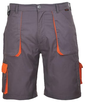 Picture of Portwest - Texo Contrast Shorts - Grey - PW-TX14GRR