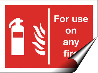 picture of For Use On Any Fire Sign - 200 X 150Hmm - Self Adhesive Vinyl - [AS-FI41-SAV]