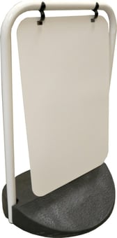 picture of Spectrum Eco Swinger Pavement Sign 430 x 625mm Black/White - SCXO-CI-14085