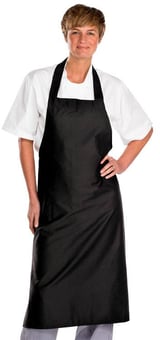 Picture of Beeswift Chefs Bib Apron - Black - [BE-CCCBABL] - (DISC-R)