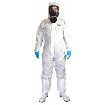 Picture of Chemsplash - EKA55 White Coverall Type 5/6 - Microporous Laminated - BG-2511