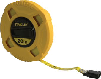 picture of Stanley Tools - Closed Case Fibreglass Long Tape 20m (Width 12.7mm) - [TB-STA034296]