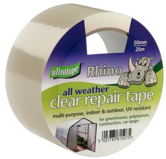 picture of Ultratape Rhino All Weather Clear Tape - 50mm x 25m - [ULT-04635025CLUL]