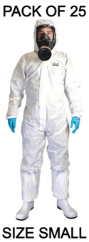 picture of Chemsplash - EKA55 White Coverall Type 5/6 - SIZE SMALL - Pack of 25 - BG-2511-SX25 - (AMZPK)