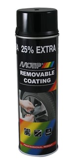 picture of Motip Sprayplast Removable Coating - Black Glossy 500ml - [SAX-M04302]