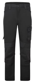 picture of Portwest DX421 - DX4 Trade Trousers - All Black - PW-DX421ABR
