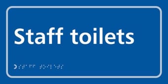 Picture of Staff toilets - Taktyle (300 x 150mm) - SCXO-CI-TK2204WHBL