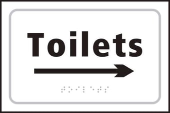 Picture of Spectrum Toilets Arrow Right - Taktyle 225 x 150mm - SCXO-CI-TK2032BKWH