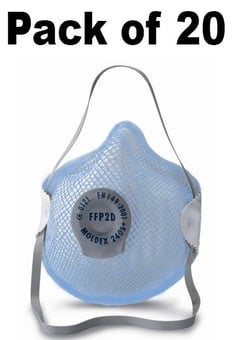 picture of Moldex 240585 FFP2D Valved FOOD Mask - PVC Free - Box of 20 - [MO-2405]