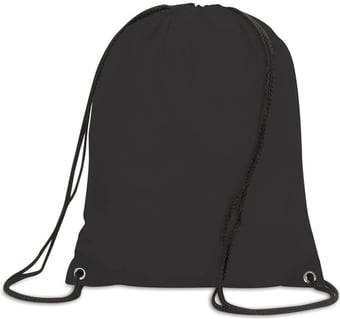 picture of Shugon Stafford Drawstring Tote Backpack - Black - [BT-SH5890-BL]