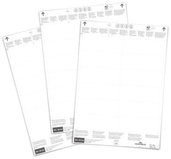 Picture of Insert Sheets for Logistic Pockets - 100 x 38 mm - White - Pack of 240 - [DL-102202]