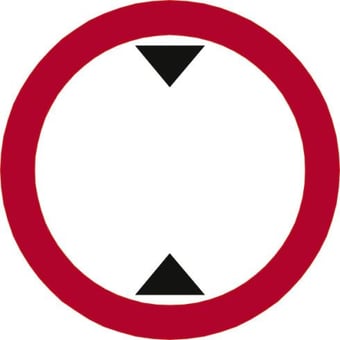 Picture of Spectrum 450mm Dia. Dibond ‘Height Restriction…’ Road Sign - Without Channel - [SCXO-CI-14032-1]