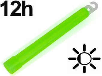 picture of Cyalume - 6 Inch Green Lightstick Chemical Light With End Hook -  Duration 12h - Single - [CY-SA8-108076BI]