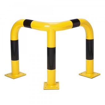 Picture of BLACK BULL Corner Protection Guard - Indoor Use - (H)600 x (W)600 x (D)600mm - Yellow/Black - [MV-195.14.637]
