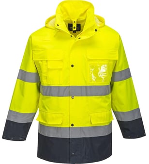 picture of Portwest Yellow/Navy Hi-Vis Lite 3 in 1 Jacket - PW-S162YNR