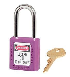 picture of Masterlock - Zenex 410 Lock-Out Padlock - Purple - With One Unique Key - [MA-410PRP]