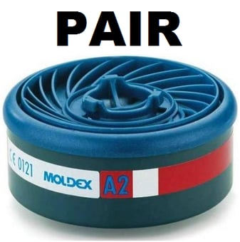 picture of Moldex A2 Gas Filters (Pair) for the Series 7000 and 9000 Face Masks - [MO-9200]