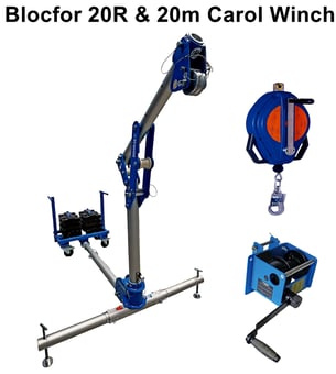 picture of Tractel Davitrac Davit - Counterweight Base, Weights, Blocfor 20R & 20m Carol Winch - [TRC-286819-22128-221138-84122-286949] - (LP)