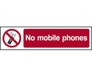 picture of Spectrum No Mobile Phones – PVC 200 x 50mm - SCXO-CI-5058