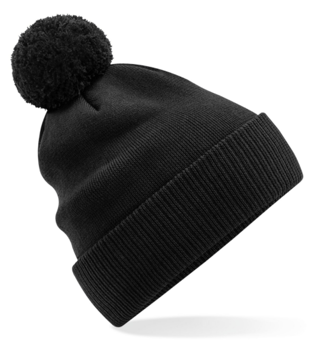 picture of Beechfield Organic Cotton Snowstar Beanie - Black - [BT-B450N-BLK]
