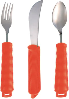 picture of Aidapt Bendable Cutlery Set - 3 Piece - Red - [AID-VM914R]