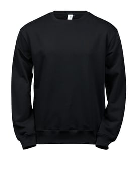 Picture of Tee Jays Men's Power Sweatshirt - Brushed Inside - Black - BT-TJ5100-BLK