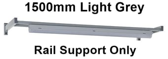 picture of QMP Light/Tool Rail Support - 1500mm Light Grey - Rail Support Only - [QM-BERS1500XLXX]