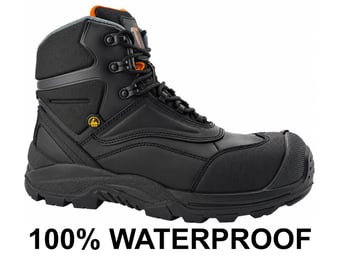 picture of Tuffking Viking 2125 Waterproof Safety Boots S7L FO SR ESD - Black - [GN-2125]