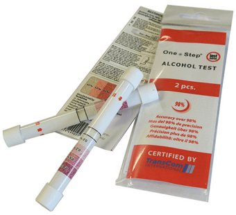 picture of One Step Alcohol Breath Tester & Breathalyzer 2 Tests - TEST&DRIVE - [HHU-109]