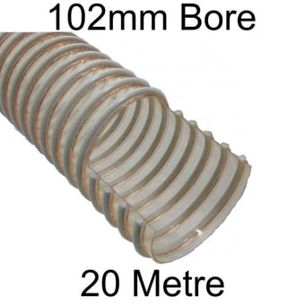 picture of Anti-Static Polyurethane Ducting - 102mm Bore x 20m - [HP-CPUAS40CLR20M]