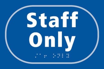 Picture of Staff only - Taktyle (225 x 150mm) - SCXO-CI-TK2655WHBL