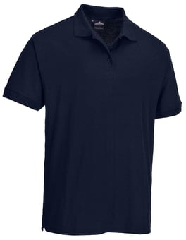 picture of Portwest - Naples Polycotton Polo Shirt - Dark Navy Blue - PW-B210DNR - (DISC-R)