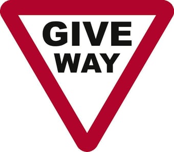 Picture of Spectrum 600mm Tri. Dibond ‘GIVE WAY’ Road Sign - With Channel - [SCXO-CI-13066]