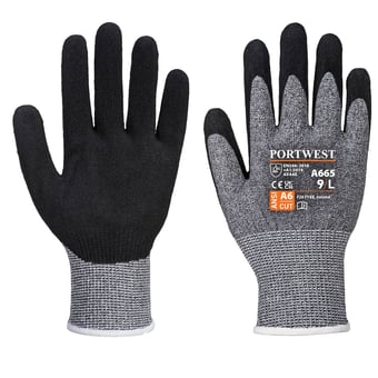 picture of Portwest A665 VHR Advanced Cut Glove Grey - PW-A665GRR