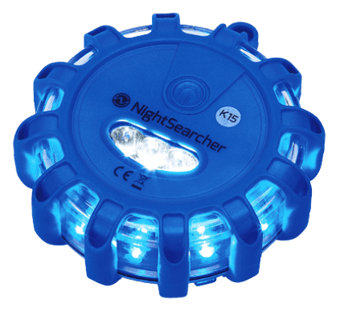 Picture of Nightsearcher Pulsar AAA Battery Powered Hazard Warning Light Blue - [NS-NSPULSARAAA-B]