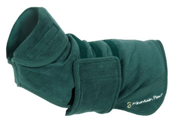 picture of Mountain Paws Microfibre Dog Robe Green - LMQ-81301