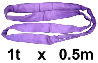 picture of LashKing - Polyester Round Sling - 1t WLL - 0.5m EWL - EN11492-2:2000 - [GT-PRS1T0.5M]
