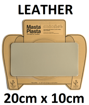picture of MastaPlasta Leather Repair Patch Large Plain Beige 20cm x 10cm - [MPL-BEIGESUPERPLAIN20X10EU]