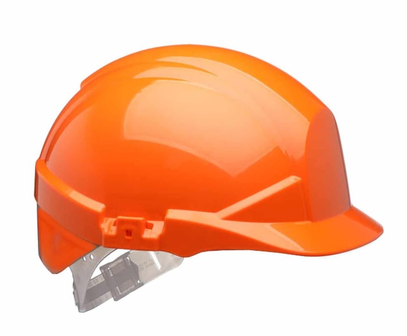 Centurion Reflex Orange Safety Helmet with Orange Rear Flash - Vented - Slip Ratchet - [CE-S12OHVOA]