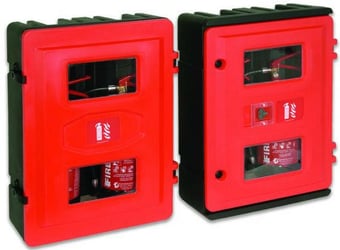 picture of Double 2 x 6kg/6l or 9kg/9l Extinguisher Cabinet with Key Lock - [HS-HS72K]