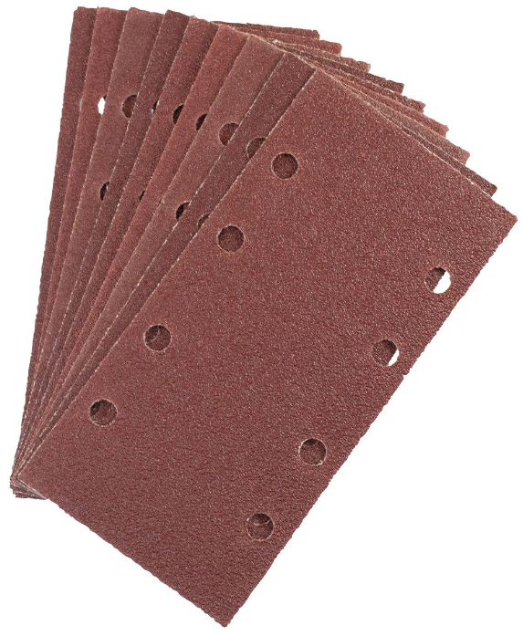 picture of Amtech 10pc Hook and Loop Sanding Sheets - P80 Grit 93 x 187mm - [DK-V4007]