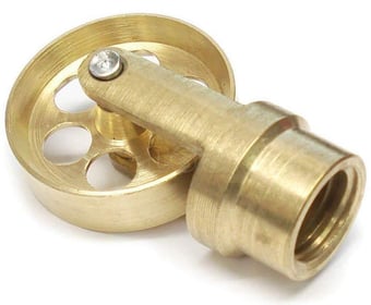 picture of Horobin Brass Drain Sewer Clearing Wheel Rod Attachment - [HO-43011]