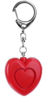 Picture of Red Heart Personal Alarm With Led - 125dB - [MEO-MSA-801] - (DISC-W)