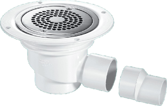 picture of McAlpine TSG1-ANTI/LIG 75mm Water Seal Trapped Gully - Polished Stainless Steel - [MLP-K13511] - (LP)