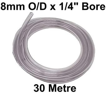 picture of Un-Reinforced PVC Hose - 8mm O/D x 30m - [HP-CP6/9]