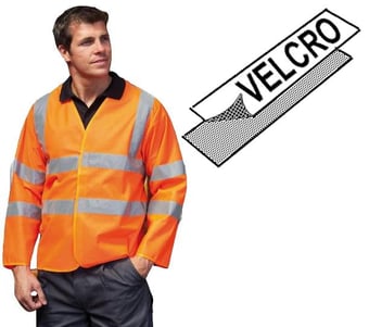 picture of Flame Retardant Orange Hi Vis 2 Band & Brace Jerkin - YO-HVJ200FR-OR