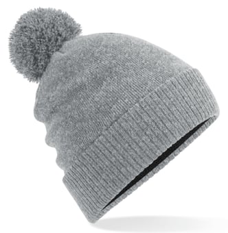 picture of Beechfield Water Repellent Thermal Snowstar Beanie - Heather Grey - [BT-B502-HGY]